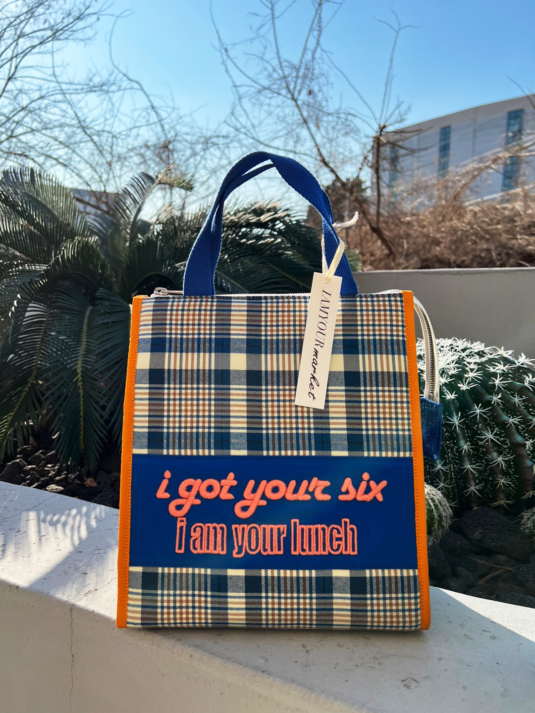 Lunch Bag (blue check)